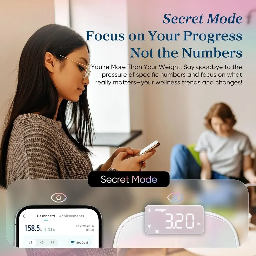 FirmHome StoreBluetooth Synced, 13-Feature Smart Scale: Body Weight, BMI, Muscle Mass & HSA Eligible, Rechargeable, White
