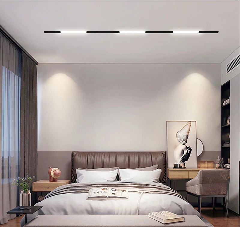 Tuya dimmalbe led Schienen licht kompletter Satz Verputzen eingebettete Schienen schienen leuchte für Bekleidungs geschäft Wohnzimmer nach Hause – Detail 4
