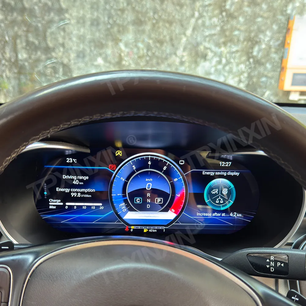 For Mercedes-Benz GLC C Class W205 2015~2022 Car Digital Virtual Cockpit Speedometer Instrument Panel LCD Meter CarPlay  Screen