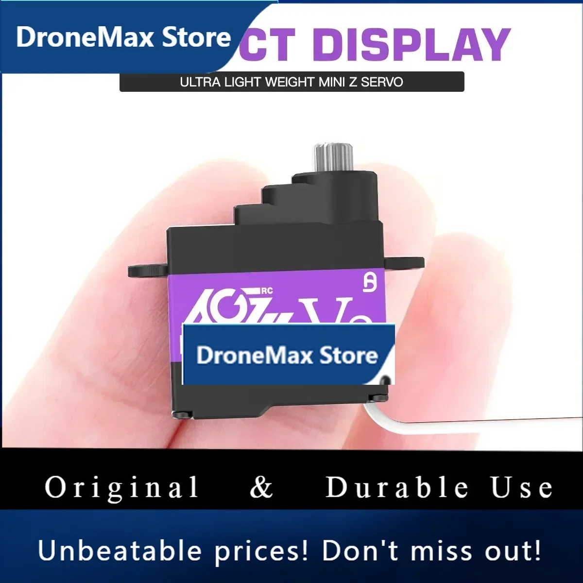 DroMaAGFRC A06CLS V2 6g Titanium Gear 3.0KG Super Fast Programmable Micro Servo For 1/18 1/24 1/27 1/28 Mini Car GLR GLA MRZ Air