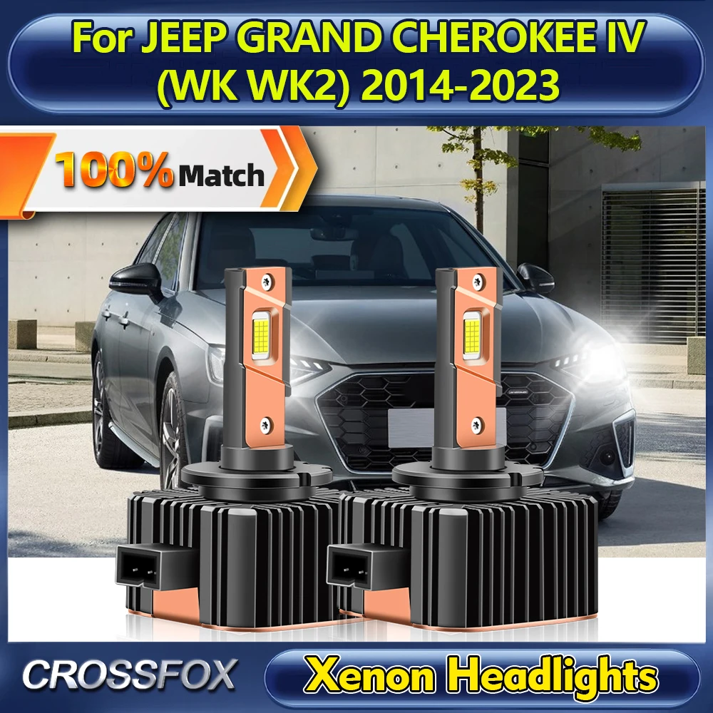 

LED Headlight Bulbs 30000LM HID Xenon Lamps 6000K Plug&Play Car Lights For JEEP GRAND CHEROKEE IV (WK WK2) 2014-2021 2022 2023