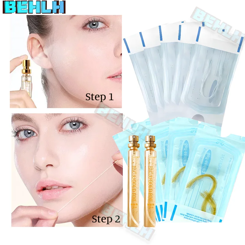 

Collagen Protein Line Absorbable Face Filler Protein Thread Face Lift Silk Fibroin Line Carving Anti Aging Essence Face Serum