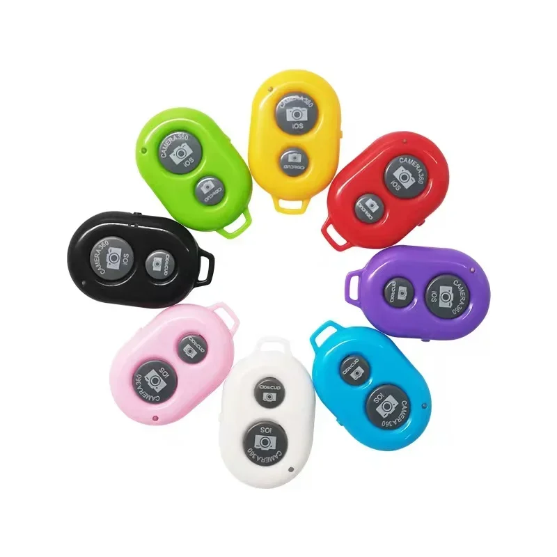 Mini kamera kompatybilny z Bluetooth pilot zdalnego sterowania przycisk spustu migawki telefon Selfie dla smartfonów IOS/Android 1 szt.