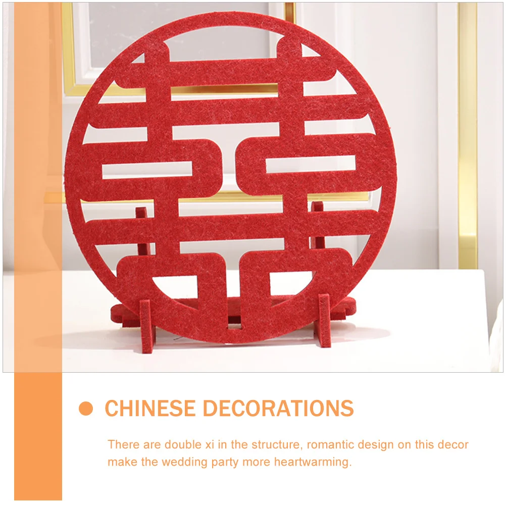 Red Circle Happiness Ornament Wedding Ideas Decoration Decorations Decorative Xi Double