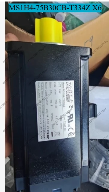 

MS1H4-75B30CB-T334Z X6 motor test OK