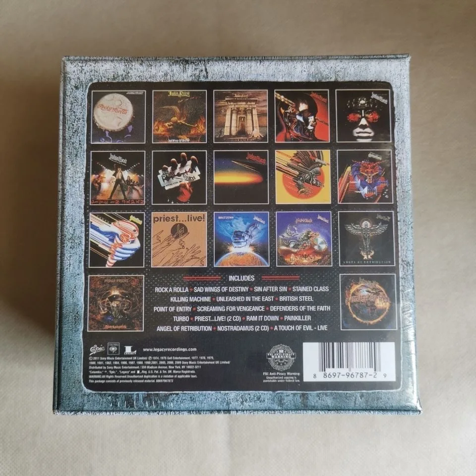 Heavy Metal Judas Priest Music CD The Complete Albums Collection 19pcs Music Record Cosplay Walkman Car Party Soundtracks Box