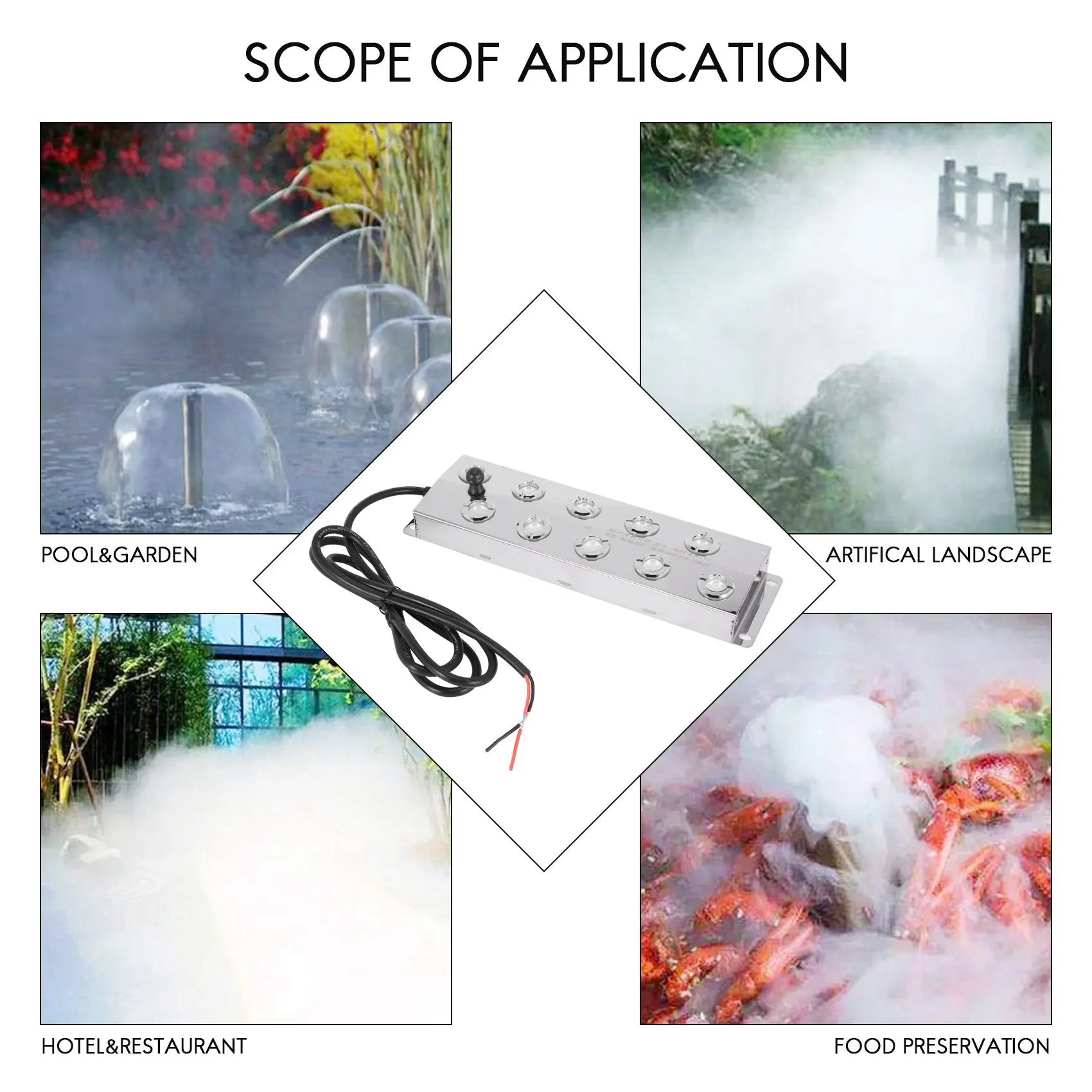 

TFORU-10 головка ультразвуковой туманообразователь Fogger увлажнитель теплица аэромист гидропоника DIY увлажнитель воздуха