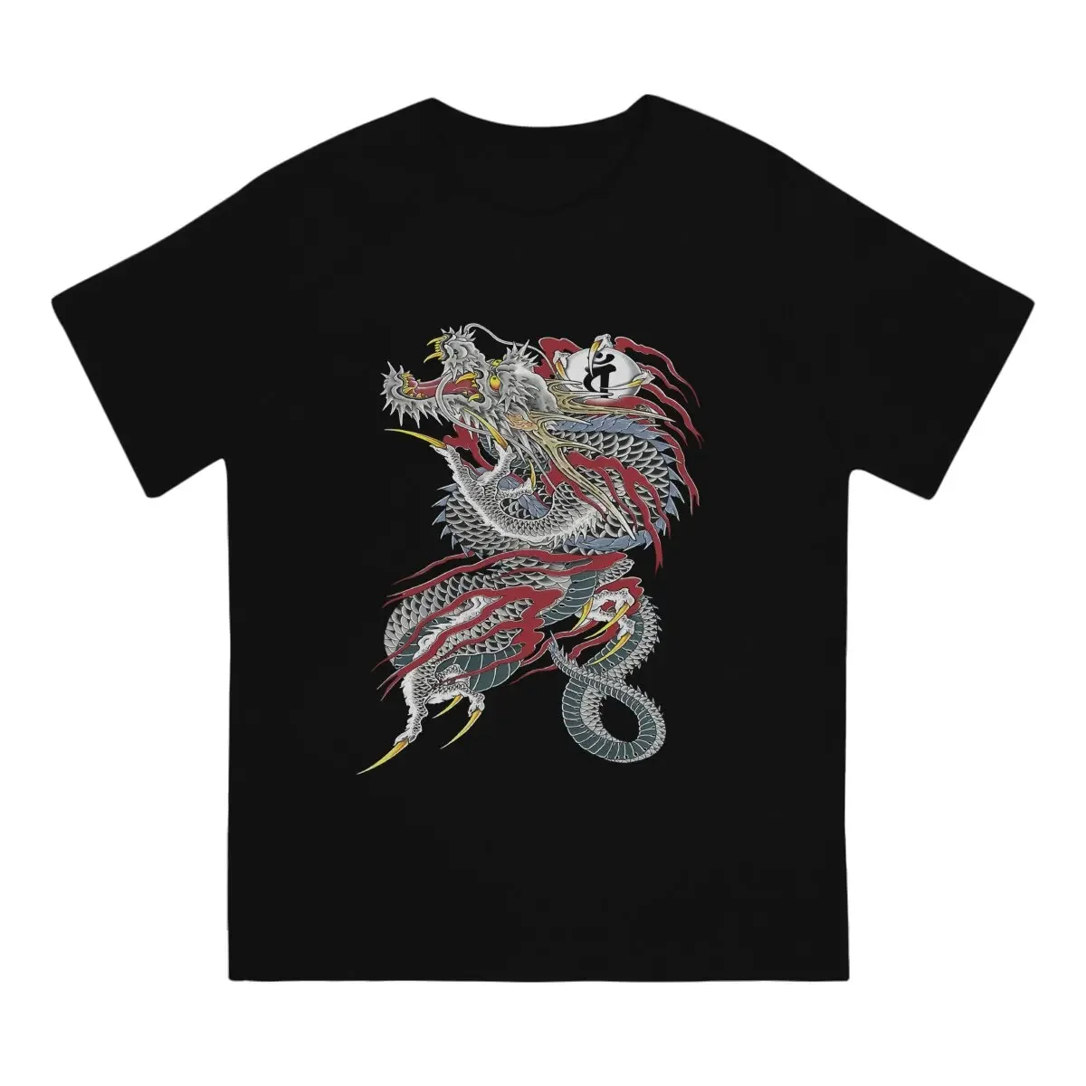 Dragon Of Dojima Men's T Shirt Yakuza Kiwami Dragon Fashion Tee Shirt Short Sleeve Crew Neck T-Shirts Pure Cotton Birthday