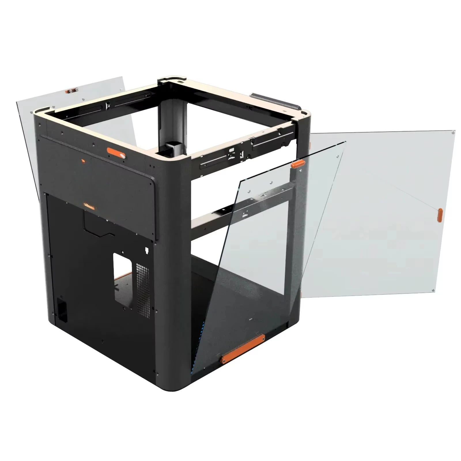 

P1P/P1S 3D Printer Accessory Vision Enclosure with High Temperature PC & Aluminum Cover Soundproof Case