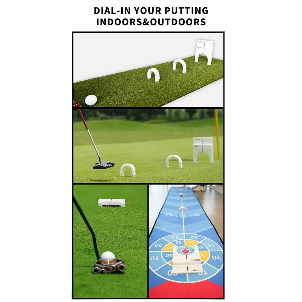 Putting Practice Route Golf Putting Gates Set for Advanced Alignment Training Improve Putting Skills with Realistic for Home