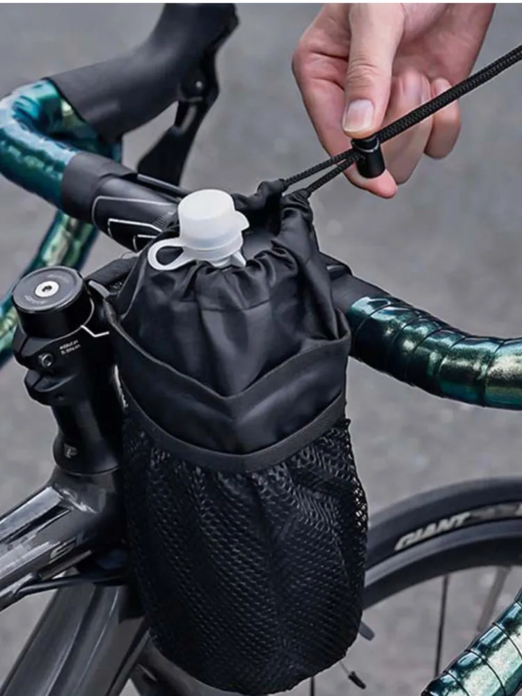 AliExpress Bike Bottle Holder Cycling Water Bottle Carrier Pouch Insulated Kettle Road Bicycle Handlebar Bag Accessories Riding Tool Kit