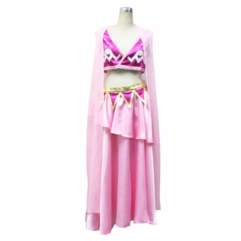 Costume cosplay Anime One Piece Nami Alabasta Kindom versione per abiti rosa di Halloween