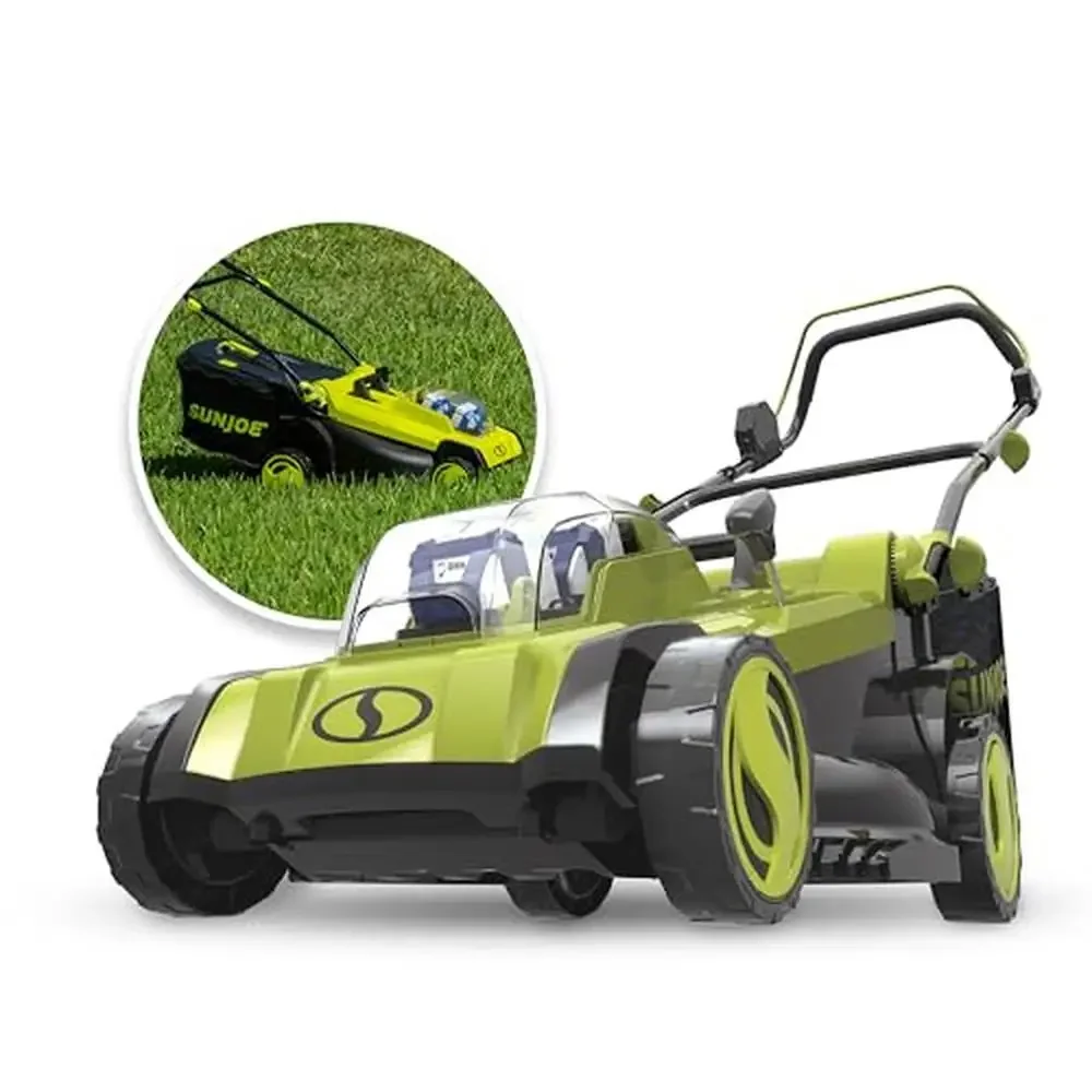 48V 17-Inch Mulching Walk-Behind Lawn Mower w/11-Gallon Grass Catcher & 6-Position Height Adjustment Brushless Motor 25 Min