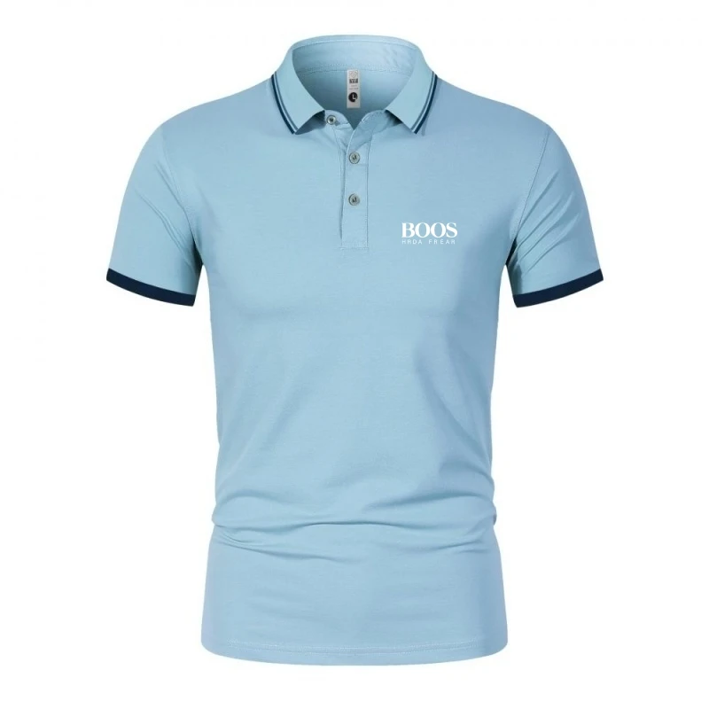 Polo à manches courtes de haute qualité pour hommes, T-shirt décontracté, confortable, cool et respirant, à la mode d'été, nouvelle collection