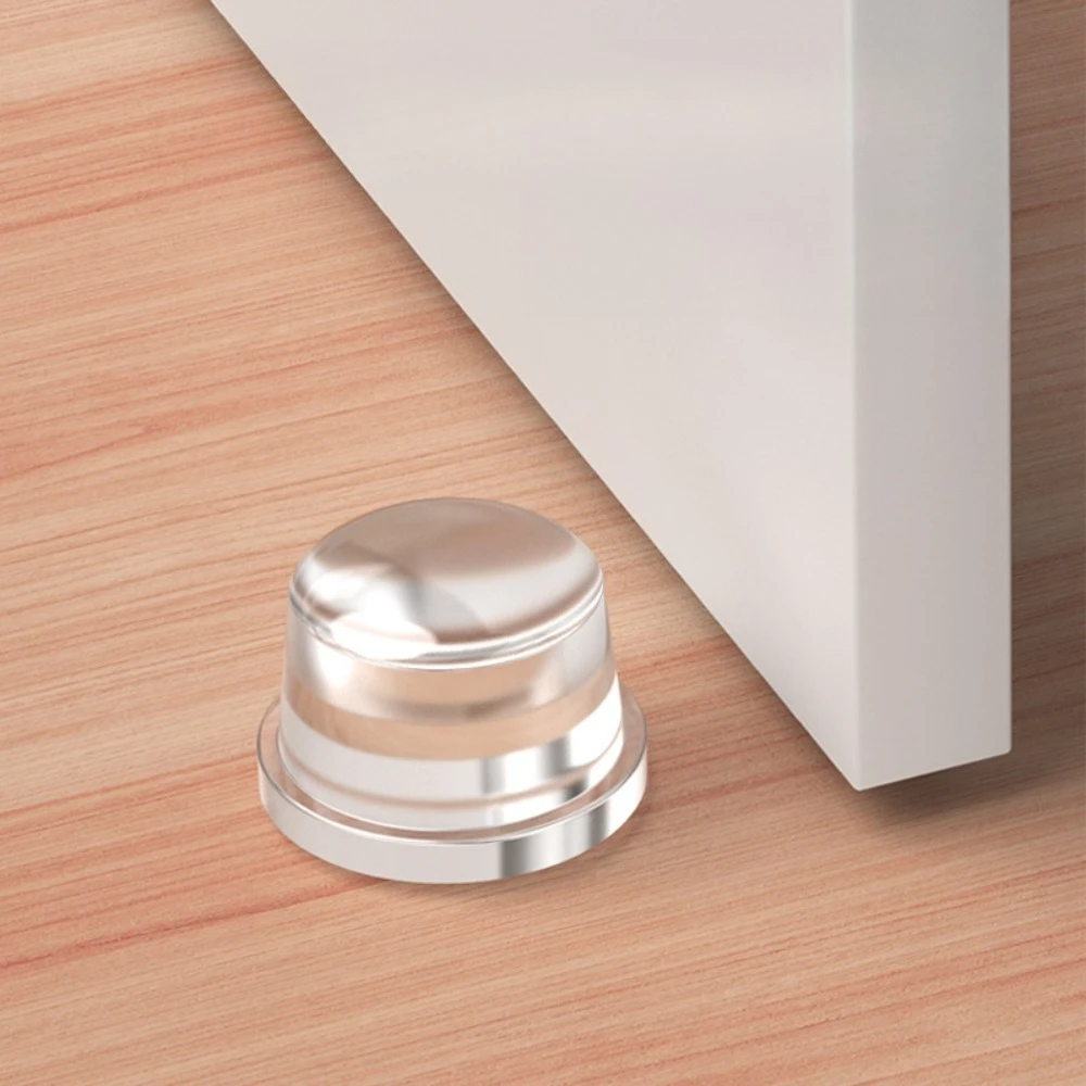 

Transparent Silicone Door Stopper No Drill Anti Bump Pad for Office Home Safety Protection Dodgers Door Stop Home 2030