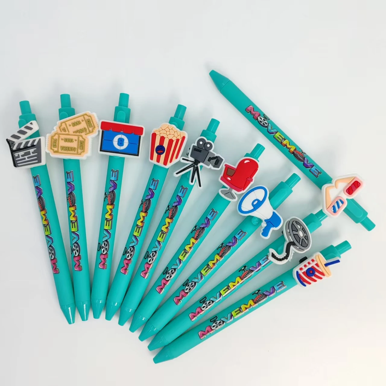 5pcs/18pcs Movie Series Theme Ballpoint Pen Creative Movie Series Printing Gift Pen Student Writing Signature