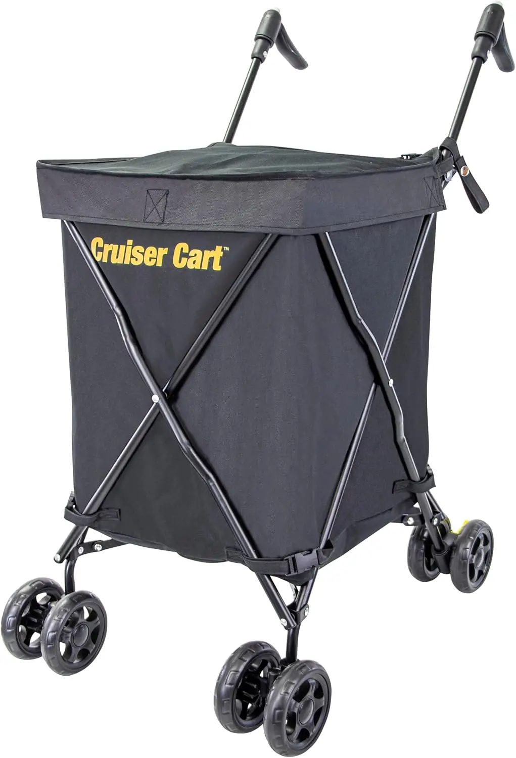 st Products Cruiser Cart Urban 360 Folding Shopping Grocery Collapsible Laundry Basket On Wheels Foldable Utility Trolley