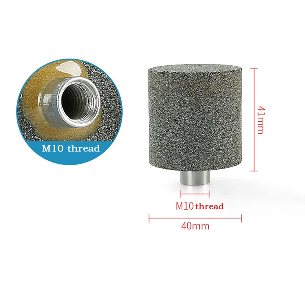 1 Pc Grinding Wheel Head M10 Thread Chamfer Countersink Bits 70grit For Stone Carving Polishing Rotary Tools Power Grinder Parts