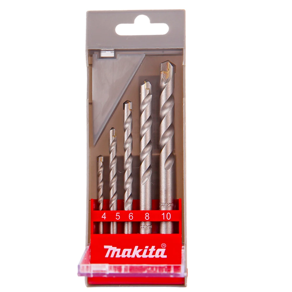 Original Makita D-05175 Impact Drill Bit 5PCS Set Concrete Building Dedicated Drill Bit Electrical Tools Fittings