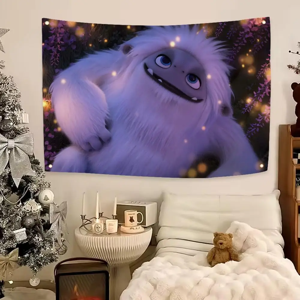 Cute Movie Abominable Flags Aesthetic Wall Hanging Flag Banner Bedroom Living Room Home Decor Large HD