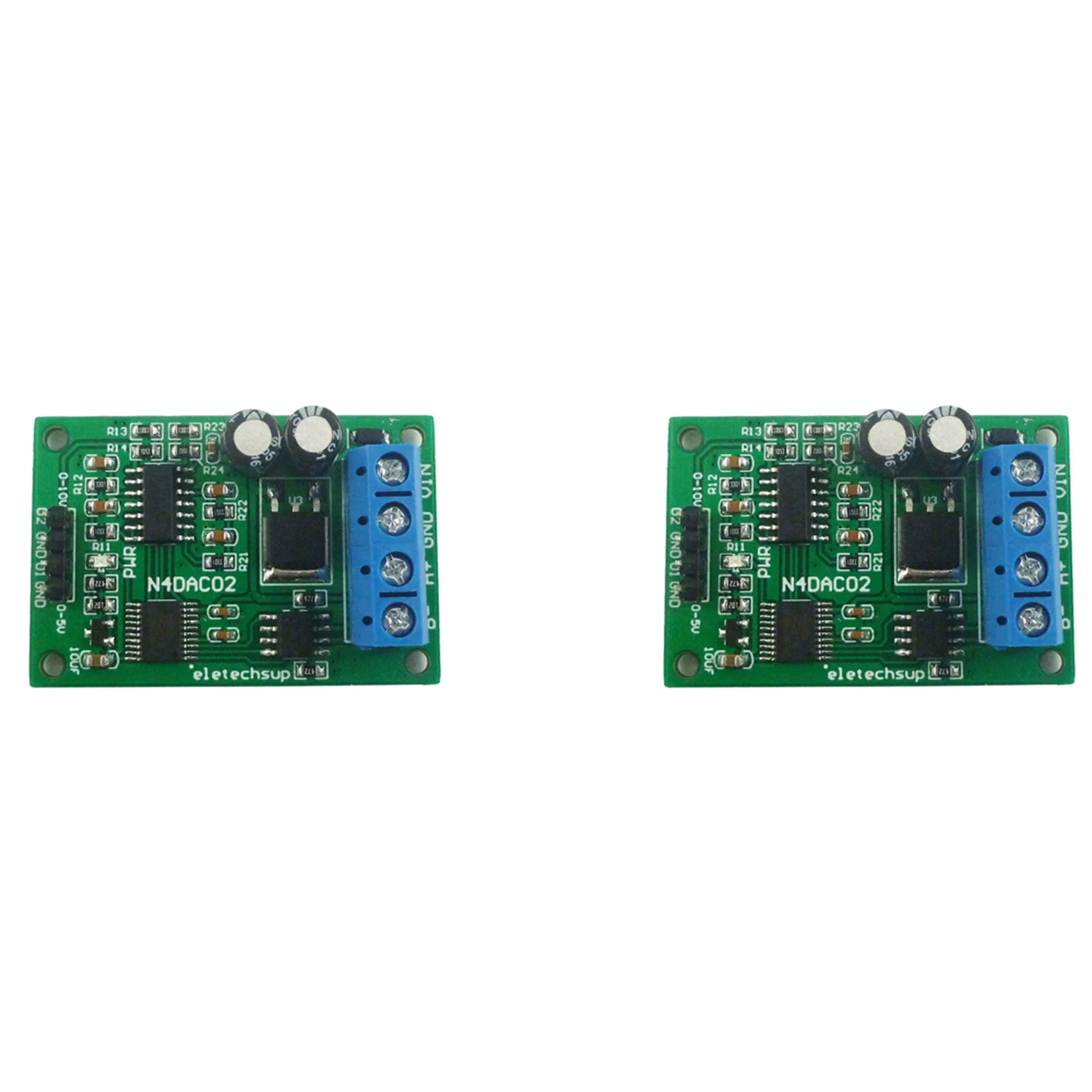 AB13-2X DC 12V 0-5V 0-10V Voltage Signal Generator DAC Converter Module RS485 Modbus RTU For PLC Measuring Instruments