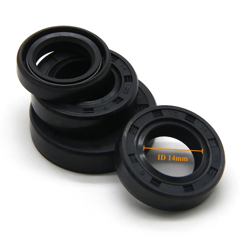 2/5/10pcs NBR Oil Seal ID 14mm TC-14*22/24/25/26/27/28/30/35*5/6/7/8/10mm Nitrile Rubber Shaft Double Lip Gasket