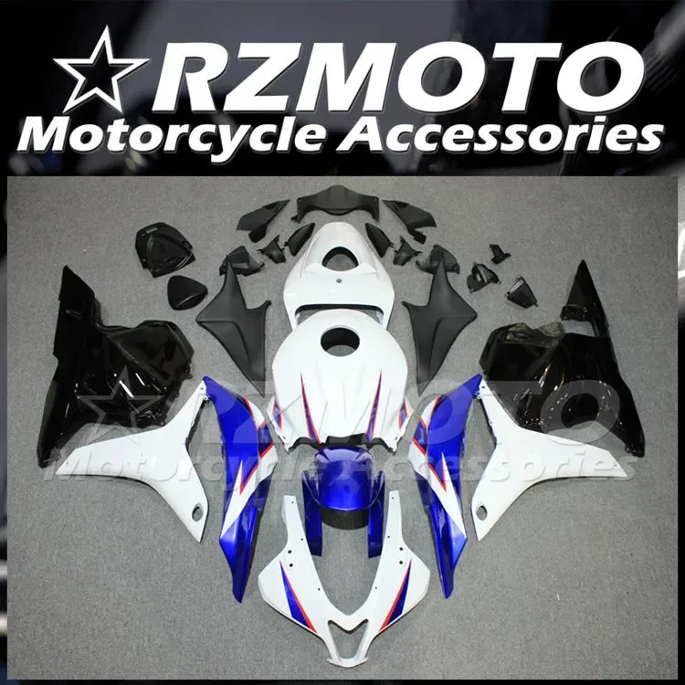 4Gifts New ABS Fairings Kit Fit for HONDA CBR600RR F5 2009 2010 2011 2012 09 10 11 12 Bodywork Set Blue White