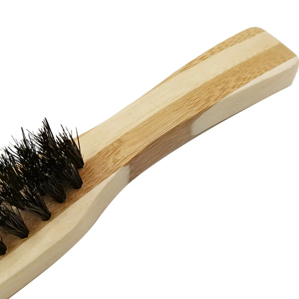 Professional Lightweight Beard Brush with Solid Wood Handle Natural Bristles for Beard Care Styling Grooming Mustache