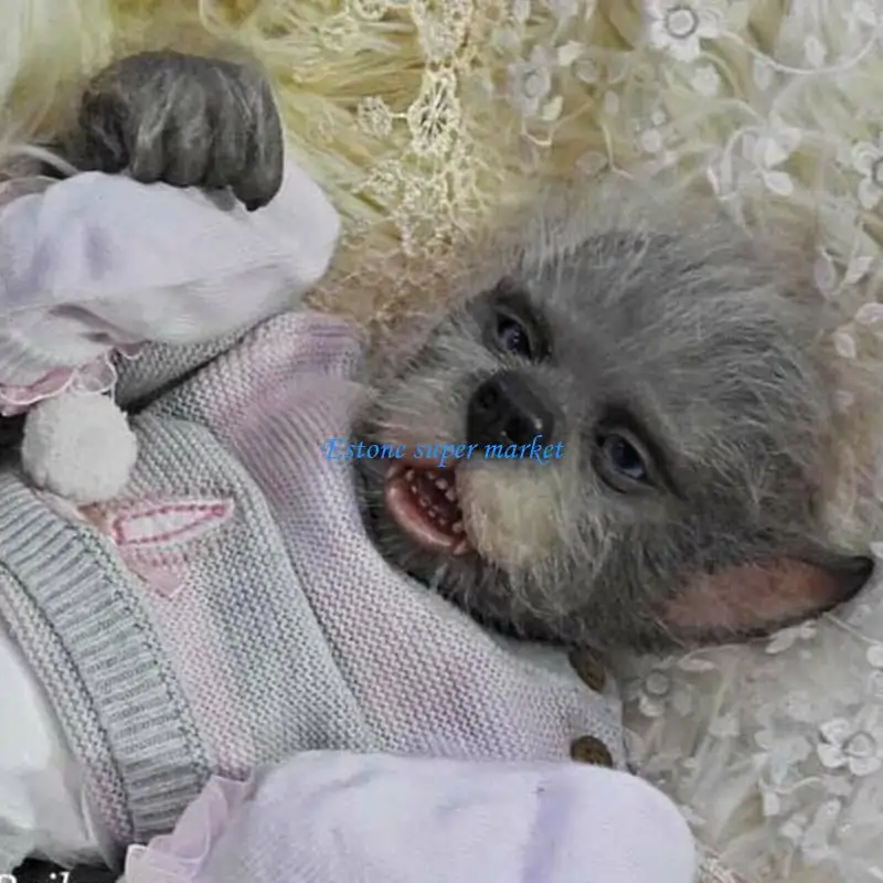 090B Simulação Anime Elfo Recém-nascido Ornamento Elf Boneca Decoração Roupas Reais para Criança