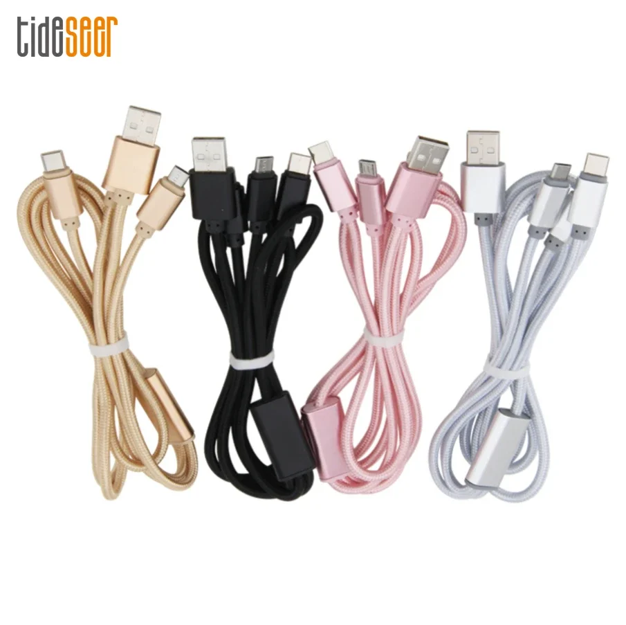 

300pcs 3 in 1 USB Cable Fast Charging Charger Multi Cord Line for iPhone Xiaomi Samsung Android Mobile Phone Charge Cables