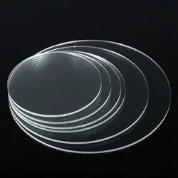 10/15/20/25cm Round Acrylic Cake Tray Circle Reusable Transparent DIY Art Cake Tool Tray Stand Baking Decoration Accessories