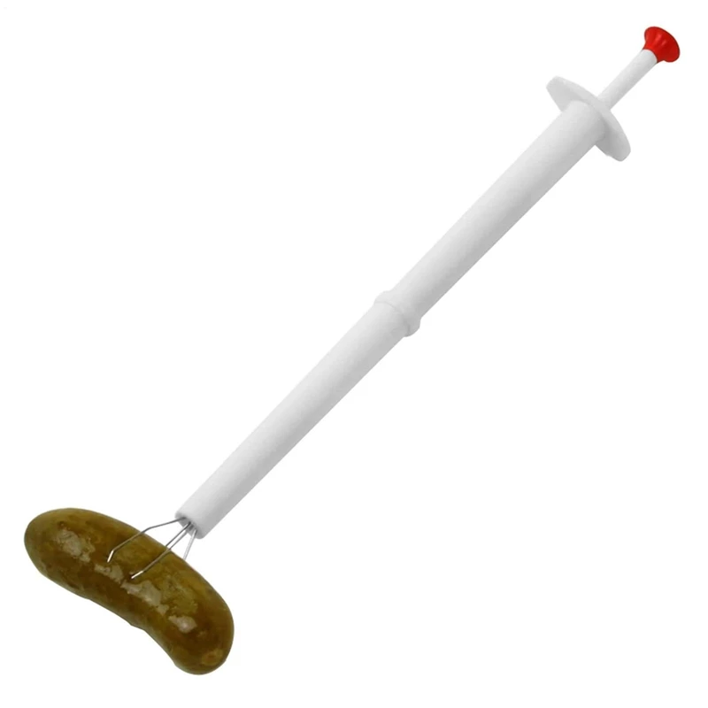 DT16 Pickle Picker 20cm 4-Claw Bead Catcher Fork for Jars, Stainless Steel Pickle Fork, Kitchen Grabber Tool for Pickles