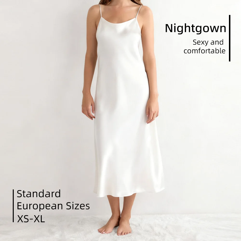 

Loose large-size ins sleep dress with sexy style V-neck halter top long dress with backless V-neck fitted dress for women