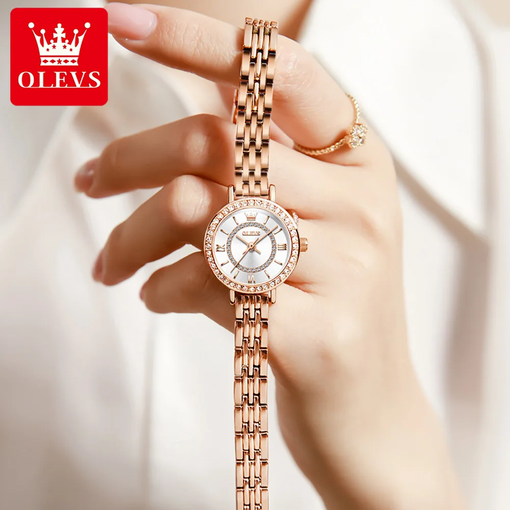 OLEVS 5508 Luxury Quartz Watches For Women Waterproof Super-thin Women Wristwatches Stainless Steel Strap free shipping watches