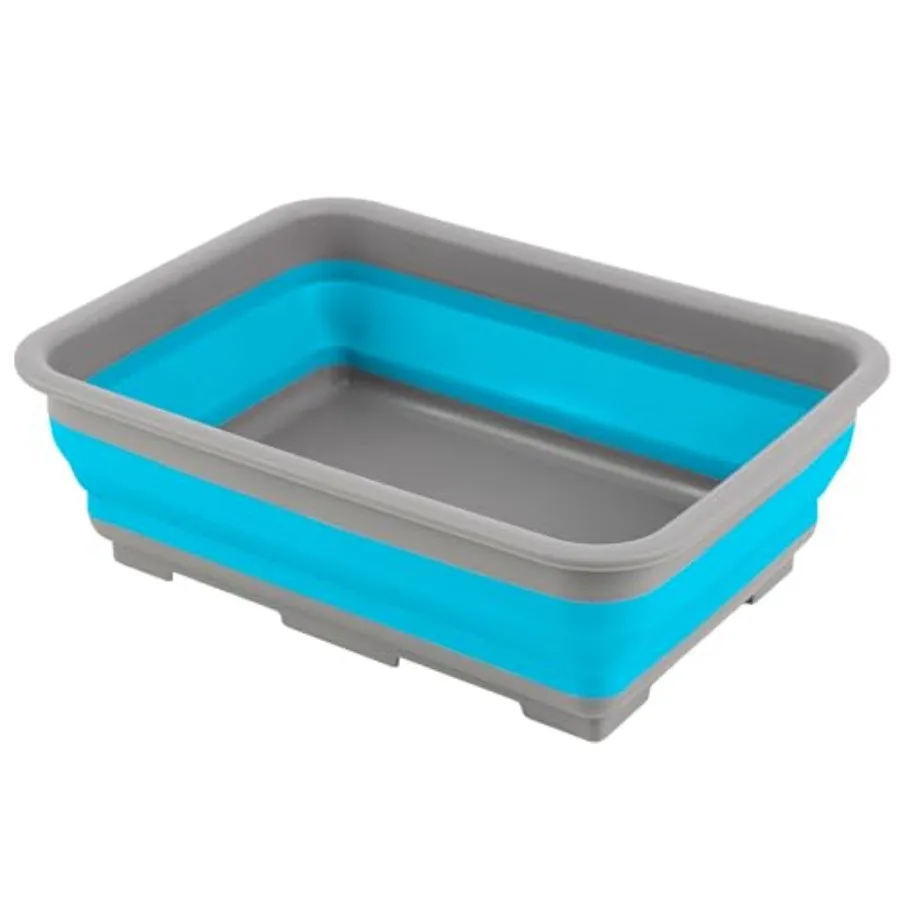 

Складное ведро для уборки - Складная тара для мытья посуды объемом 7,27 л - Складной таз или раковина для кемпинга, пляжа, пикника