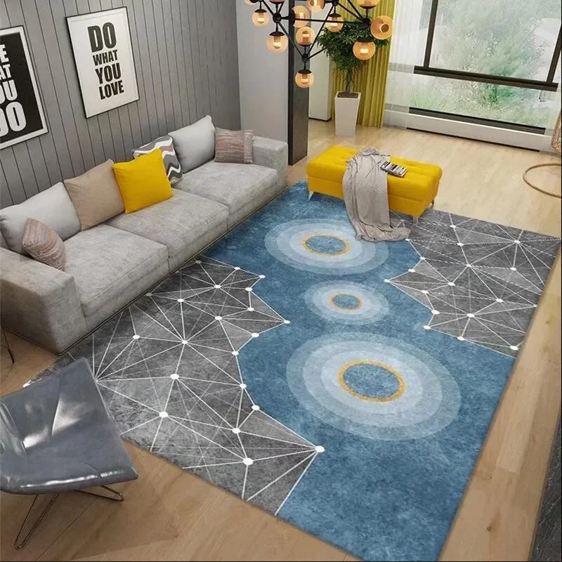 Geometric Printed Carpet Living Room Large Area Rugs Carpet Modern Home Living Room Decoration Bedroom Washable Floor Lounge Rug