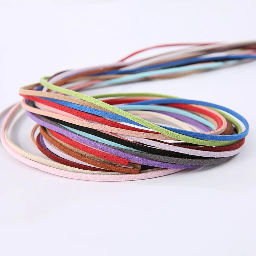 

30 Pcs Deer Cord Wire for Bracelets DIY Jewelry Craft Kits Girls Accessories Faux Suede String High Quality