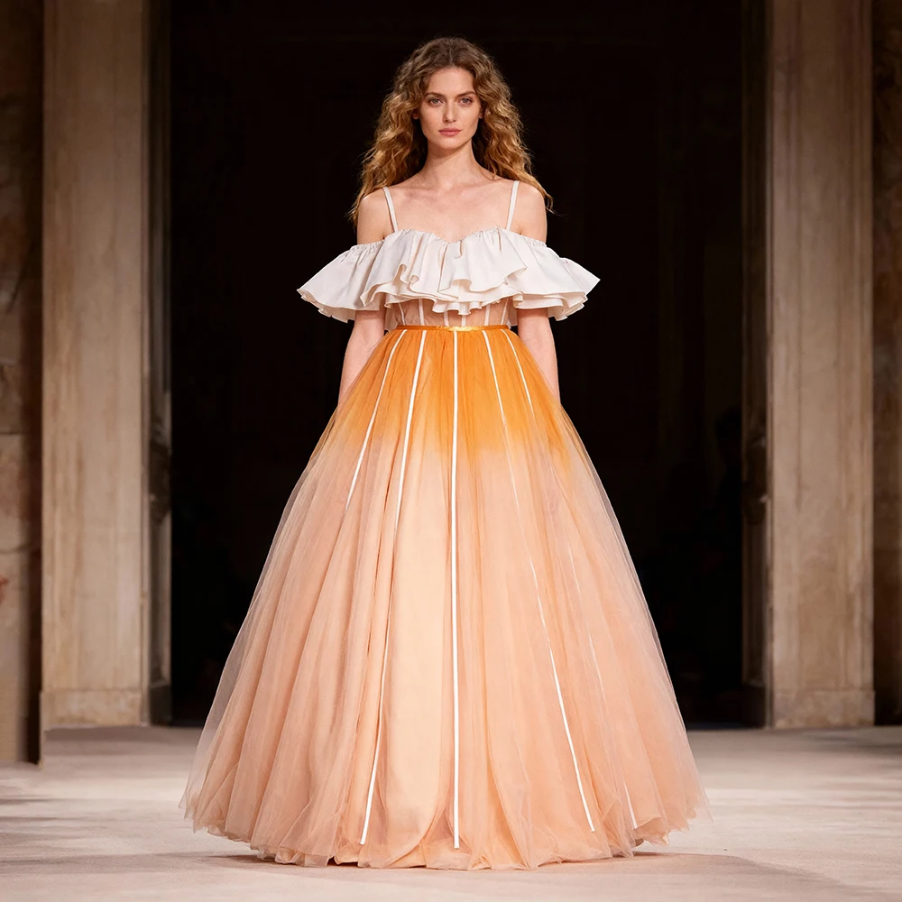 

Custom Made Colored Wedding Dress Elegant Banquet Romantic Gown for Women YW251023