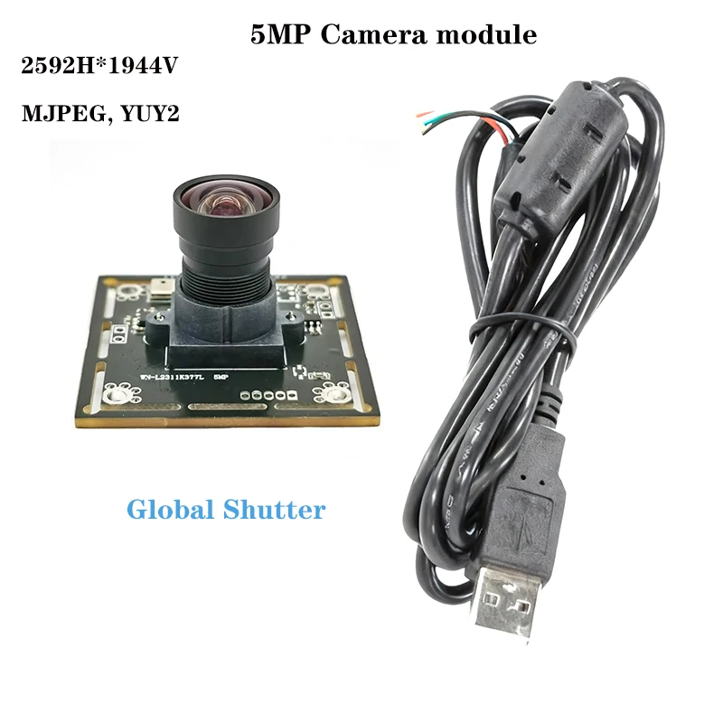 

5MP High-Speed USB 2.0 Camera Module with 50FPS Global Shutter RGB Colorful Vision High-resolution Imaging For shooting video