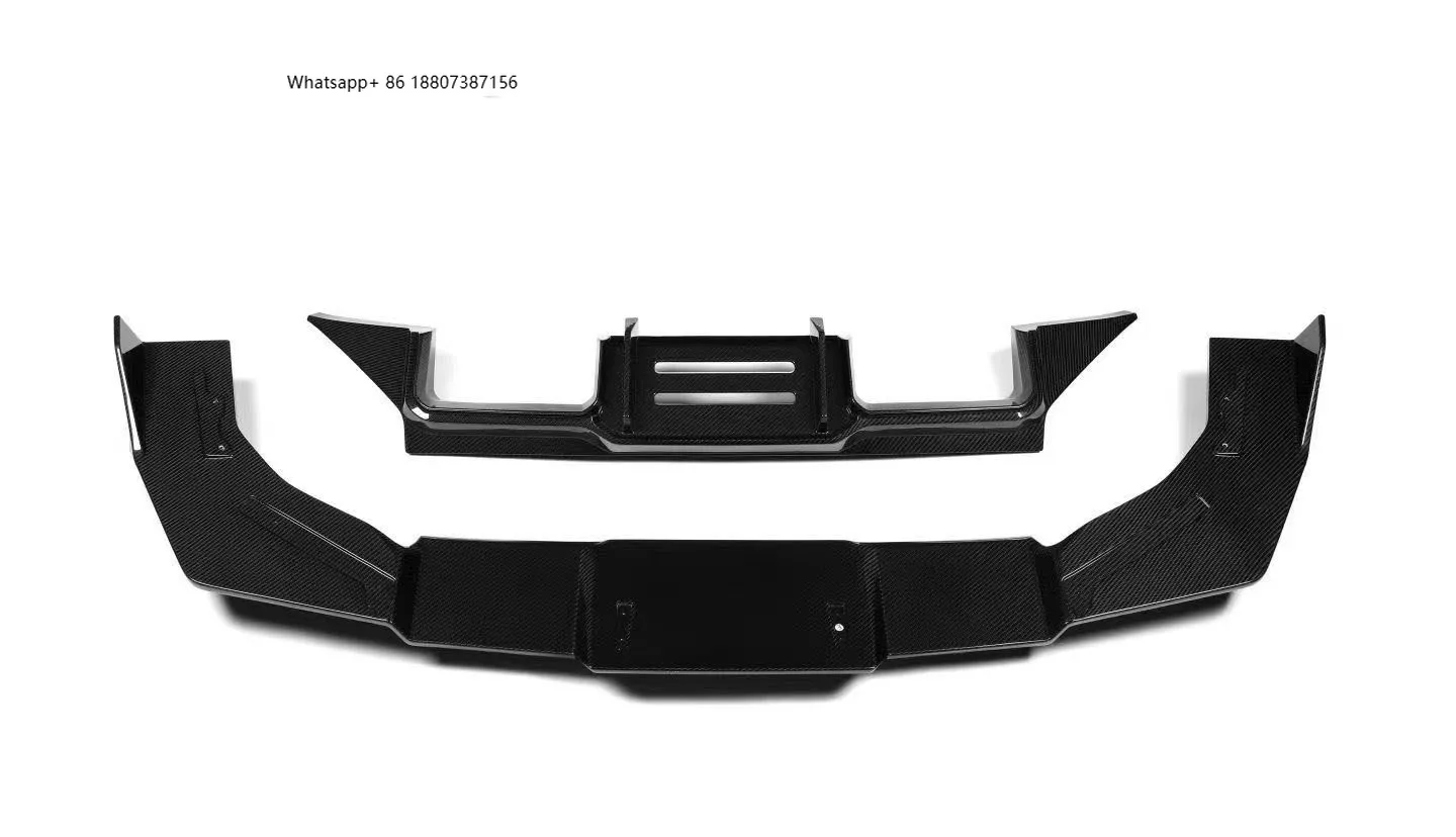 

For M2 G87 2023-2024 Body Kit V Style Rear Diffuser Exhaust Luxury Dry Carbon Fiber Bumper Lip Bolt-On