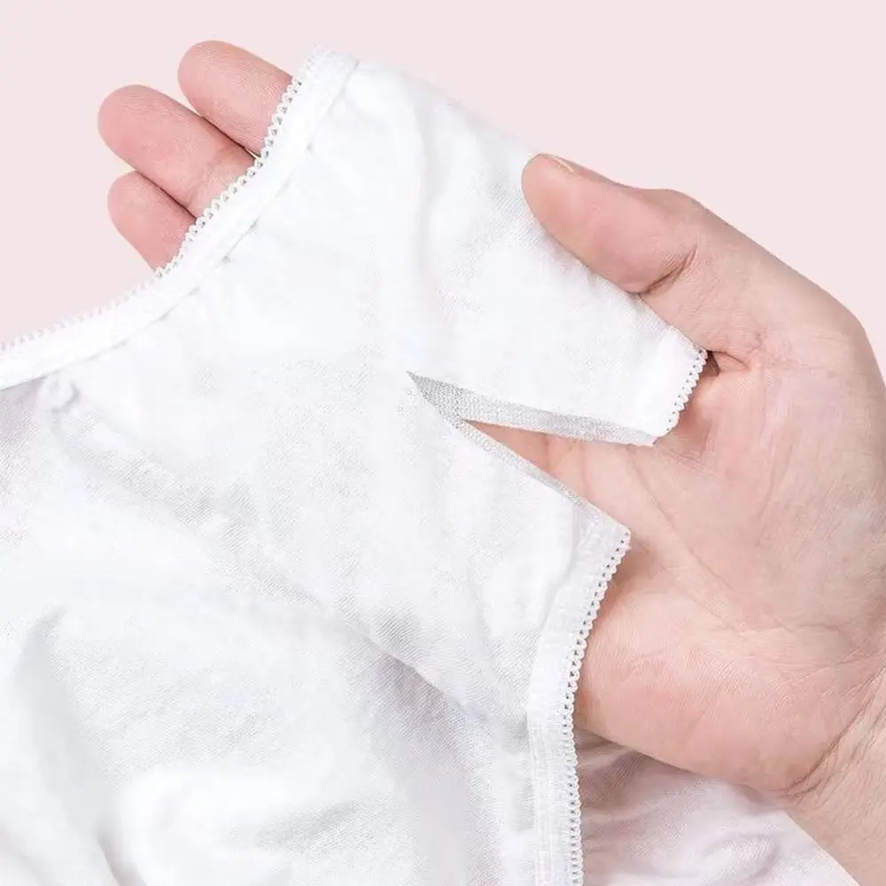 Calzoncillos desechables multicolores blancos, suministros de viaje transpirables con absorción de sudor, desodorización suave, 5 uds.