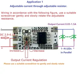 28-1500mA Output Current High Brightness LED Constant Current Driver Board for Flashlight Headlights Emergency Lights Module NEW