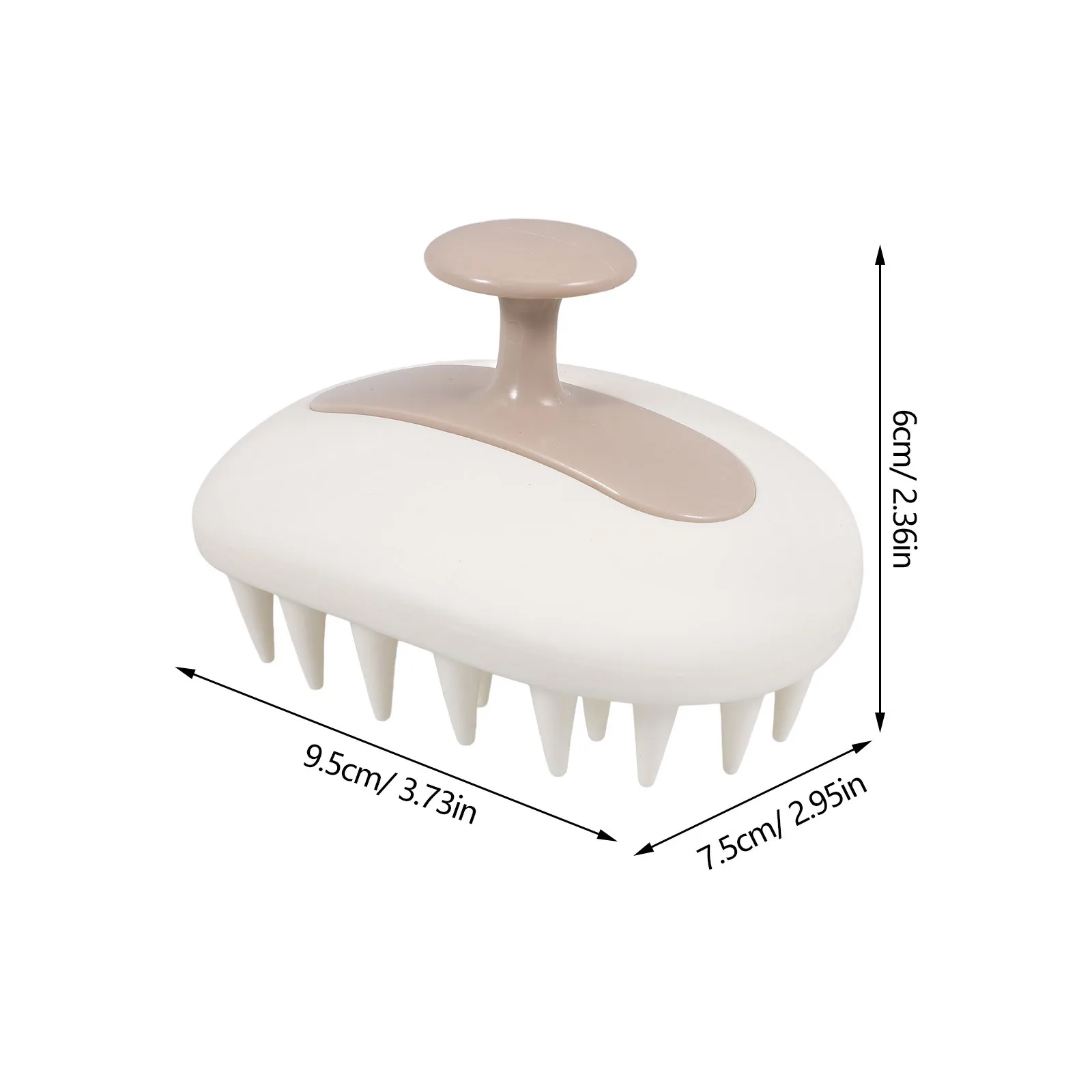 فرشاة شامبو لتدليك فروة الرأس، محمولة خفيفة الوزن، تنظيف عميق، قشرة الرأس، فرشاة استحمام لتدليك الرأس، مريحة #6