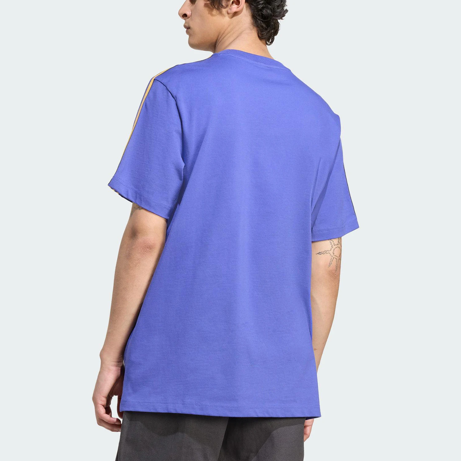 Adidas Authentic Originals Men's Round Neck Football Knitted Short-Sleeve T-Shirt JN2823