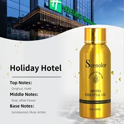 Perfumes de aceite difusor de aroma de aromaterapia inspirados en hotel de lujo con aroma de aceite esencial para difusores de aceites esenciales para hoteles de cuatro estaciones