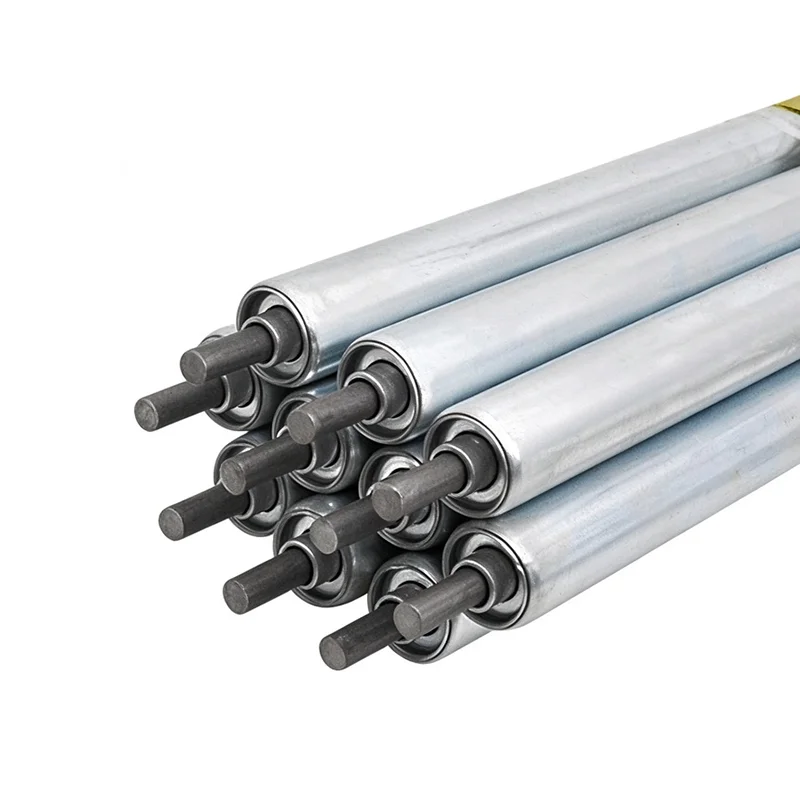 1Pcs Galvanized Gravity Roller Conveyor Dia 25mm 38mm 50mm 60mm Total Length 200 300 400 450 500mm