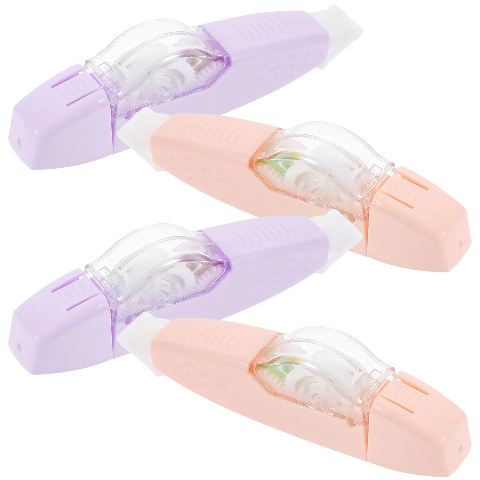 4Pcs Smooth Correction Tape for Office School Home Portable Adhesive Correcting Tape Ergonomic Design No Breakage Writing Tapes