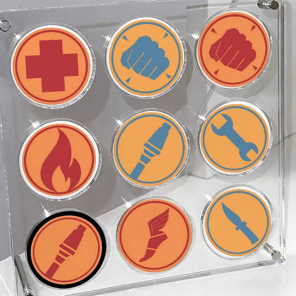 Game Team Fortress 2, TF2 Badges Tinplate Soft Button Pin Brooch Metal Badge Custom Jewelry Accessories Hat Bag Lapel
