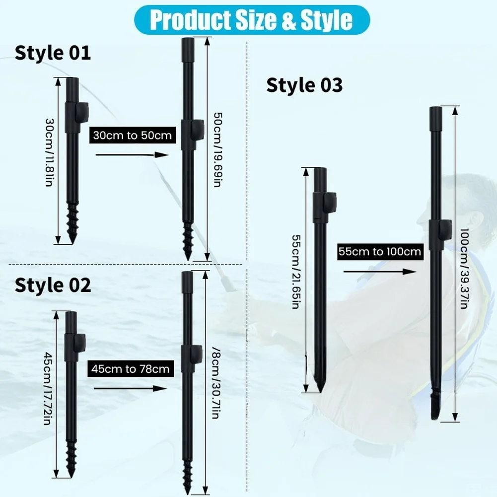البحر قصبة صيد خشبية قوس 30-5045-78/60-100 سنتيمتر سبائك الألومنيوم قسمين قابل للتعديل دوامة رئيس قاعدة ل أجزاء قضيب الصيد البنك