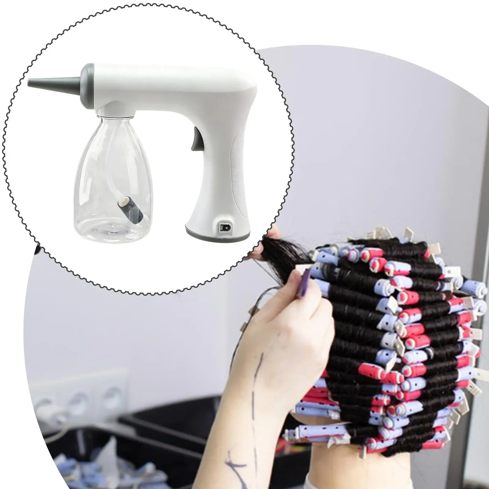 サロン理美容機器-発泡マシン-電動フォームカーラー-バブルデバイス-ヘアスタイリングアクセサリー